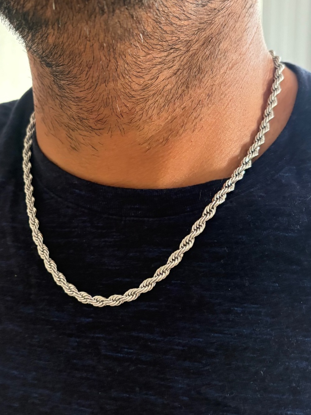 Stainless Steel Rope Chain Necklace